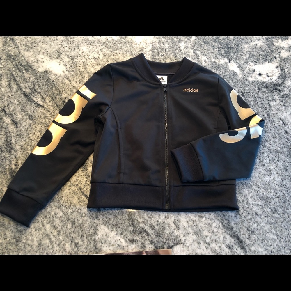 Adidas girls size 6 warm up jacket